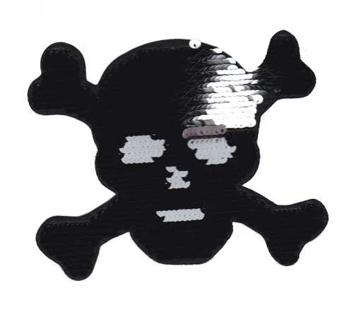 Термоаппликация Marbet "Череп с пайетками", 12 х 9,5 см, 565076