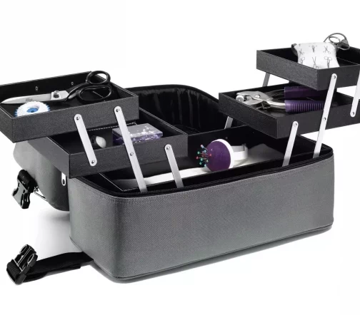 612835 Кейс для рукоделия Deluxe L, 44,5х23х21,5см, цвет серый, Prym