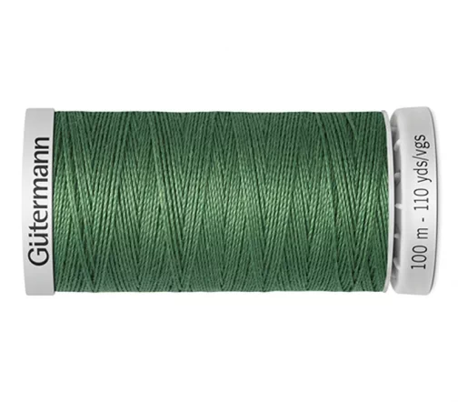 Нить Extra Strong суперкрепкая, 100м, 100% п/э, цвет 931 зеленый мох, Gutermann 724033