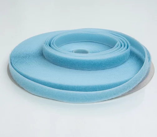 Лента контактная "петля", шир. 20 мм, цвет голубой, 20008