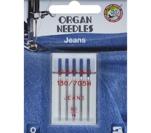 Иглы джинс № 90 (5шт), блистер, ORGAN, 503456