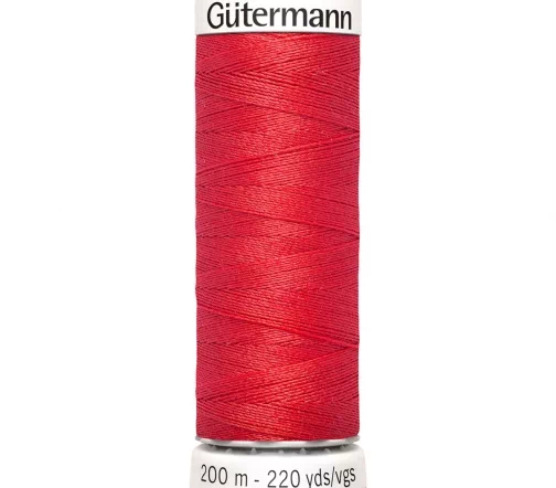 Нить Sew All для всех материалов, 200м, 100% п/э, цвет 491 алый, Gutermann 748277