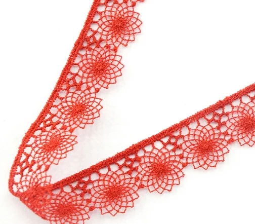 Гипюр IEMESA, ширина 16 мм, цвет красный