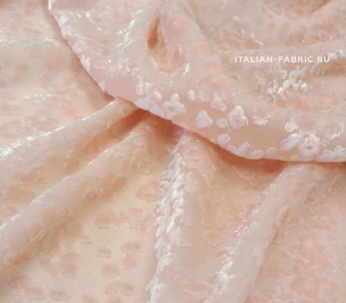 Панбархат "Цветочки", цвет розовый, 01830-1