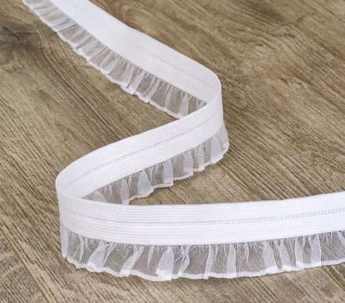 Резинка PEGA окантовочная, 19 мм, 78% п/а, 22% полиуретан, цвет белый