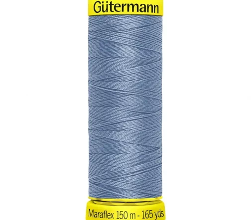 Нить Maraflex для трикотажа, 150м, 100% п/э, цвет 143 серо-голубой, Gutermann 777000