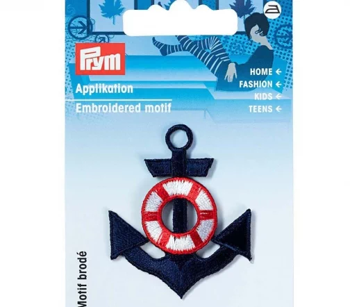 926658 Термоаппликация "Якорь синий/красный", Prym