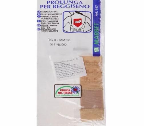 Удлинитель для бюстгальтера эластичный, 30 мм, 2 крючка, цвет 017 (телесный)