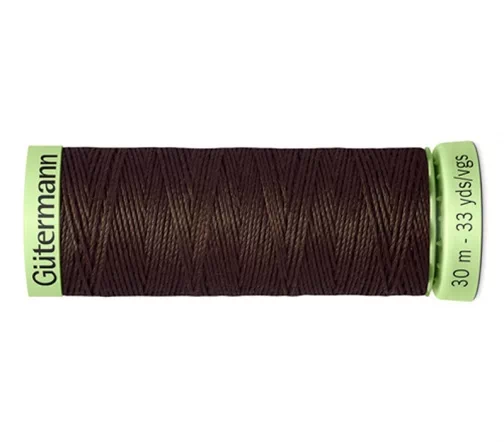 Нить Top Stitch для отстрочки, 30м, 100% п/э, цвет 696 т.шоколад, Gutermann 744506