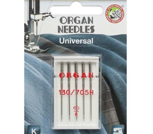 Иглы универсальные № 60 (5шт), блистер, ORGAN, 508026