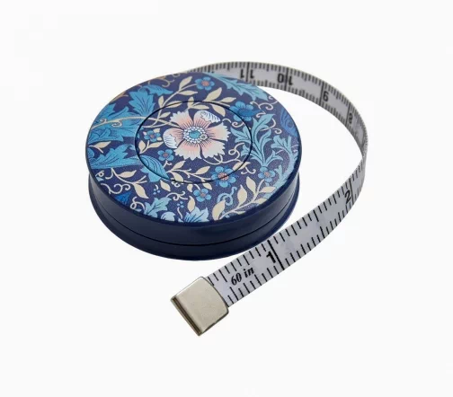 HGC253.01 Сантиметр-рулетка с градацией в дюймах и см 150см/60", ширина 8мм, цв.синий, Hemline Hobby