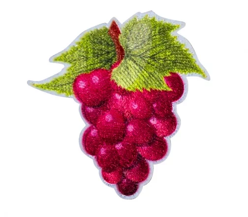 Термонаклейка HKM "Красный виноград", 4,9 х 4,9 см