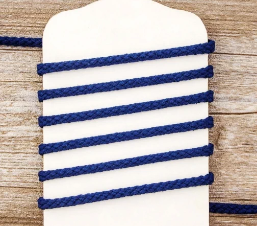 Шнур хлопковый PEGA, цвет темно-синий, 5 мм