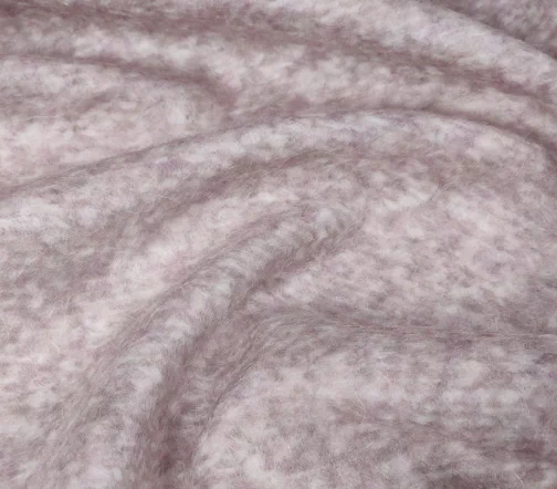 Трикотаж буклированный, цвет серо-сиреневый, 61562