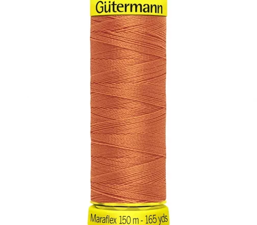 Нить Maraflex для трикотажа, 150м, 100% п/э, цвет 982 светло-рыжий, Gutermann 777000