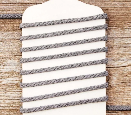 Шнур хлопковый PEGA, цвет серый, 5 мм