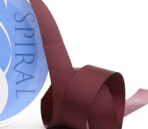 Лента репсовая Safisa 25 мм, цвет 30 бордовый