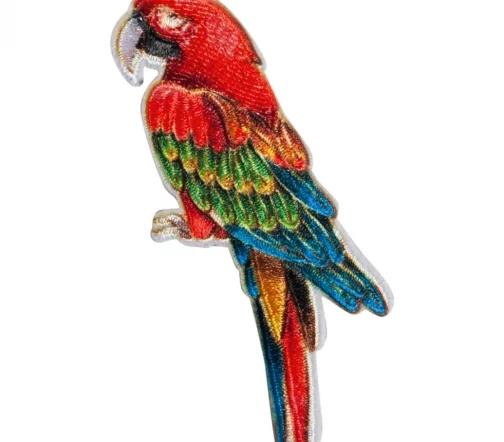 Термоаппликация HKM "Красочный попугай", 4,7х7,9см, арт. 38494