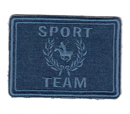 Термоаппликация "Sport team синяя", 10 х 7,4 см, арт. 565002.M