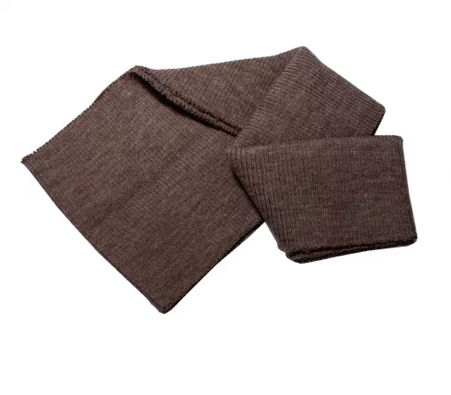 Кромка трикотаж, полушерсть, цвет коричневый, 134-112