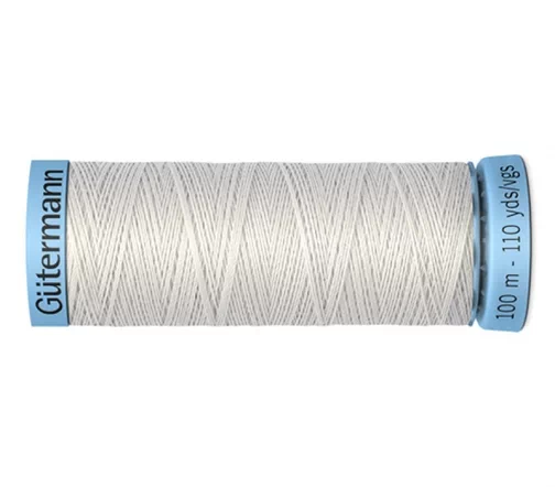 Нить Silk S303 для тонких швов, 100м, 100% шелк, цвет 008 суровый, Gutermann 744590