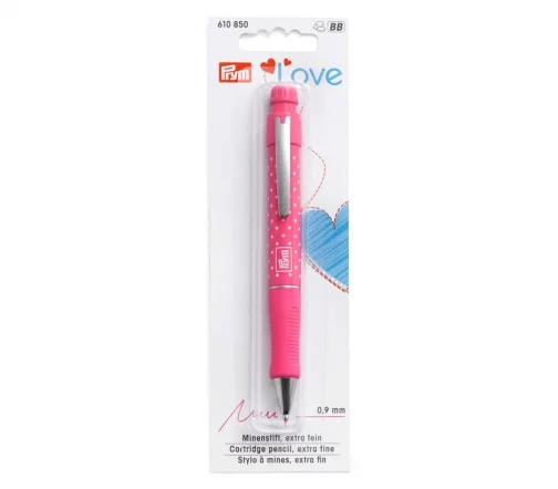 610850 Механический карандаш Prym Love с 2 грифелями, цвет ярко-розовый, Prym