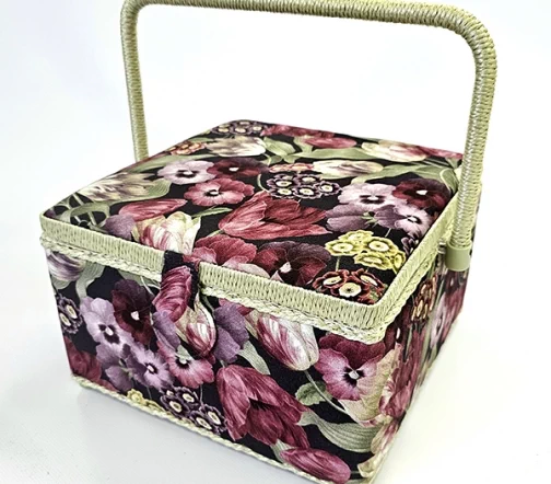 Шкатулка "Анютины глазки", 26 x 26 x 16 см, 4289-RT-37