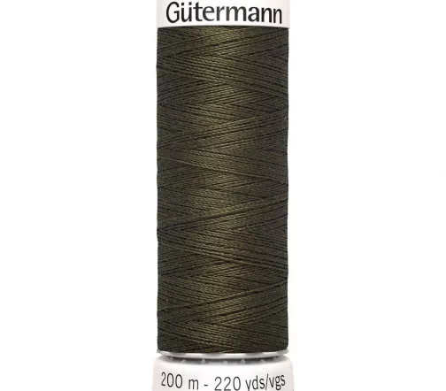 Нить Sew All для всех материалов, 200м, 100% п/э, цвет 689 т.хаки, Gutermann 748277