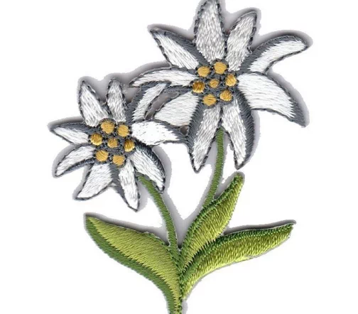 Термоаппликация Marbet "Цветок белый/желтый", 6 x 4,7 см, 569772.B