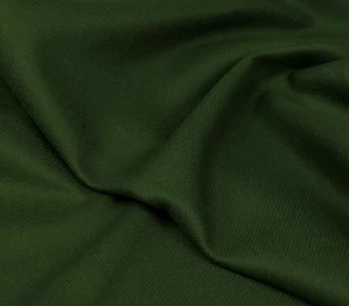 Шерсть пальтовая однотонная, цвет темно-зеленый, 1092301-4