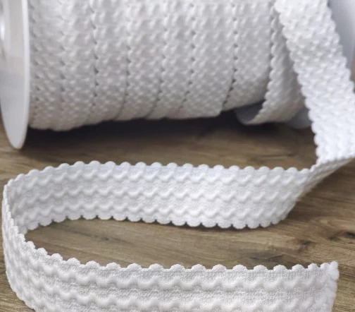 Резинка декоративная MATSA, 25 мм, цвет белый