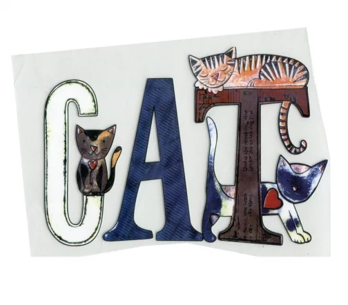 Термотрансфер "Cat", 17х21см, 7729055