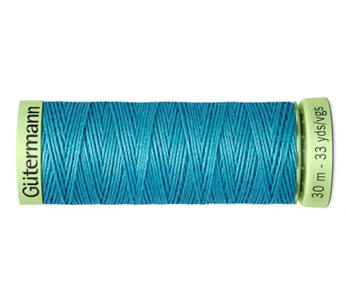 Нить Top Stitch для отстрочки, 30м, 100% п/э, цвет 332 насыщенный бирюзовый, Gutermann 744506