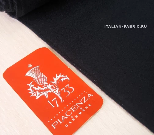 Кашемир костюмно-пальтовый Piacenza, цвет черный, 01223