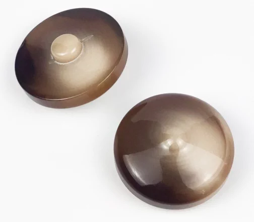 Пуговица Gafforelli, на ножке, пластик, оттенки коричневого, 38 мм