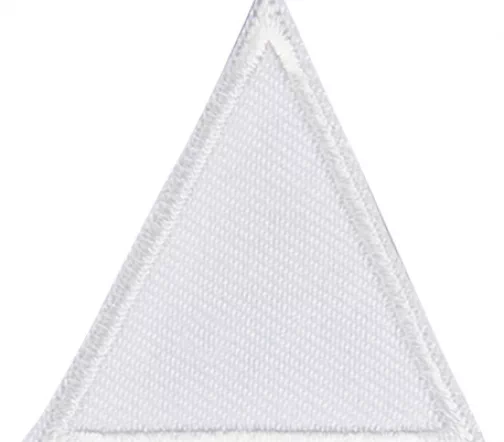 Термоаппликация HKM "Треугольник белый малый", 3,7 х 3,8 см