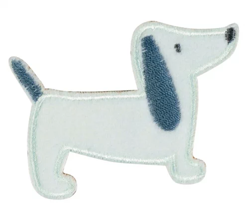 Термонаклейка HKM "Собака голубая", 6,8 х 4,8 см, 42603