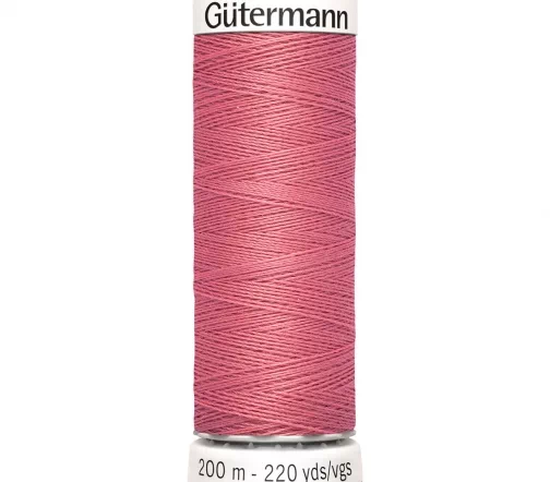 Нить Sew All для всех материалов, 200м, 100% п/э, цвет 984 кораллово-розовый, Gutermann 748277
