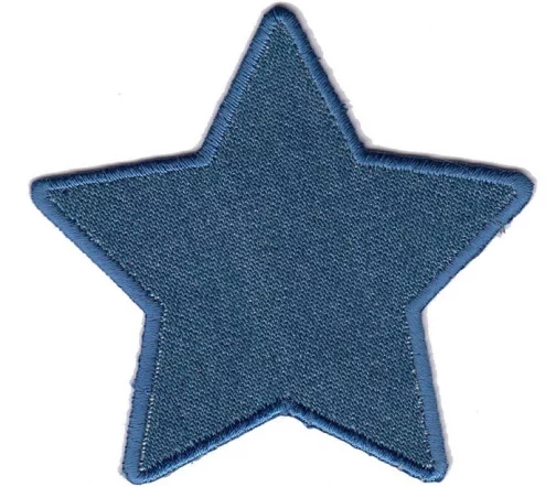 Термоаппликация "Звезда", 78 мм, цвет темный джинс, арт. 569762.В