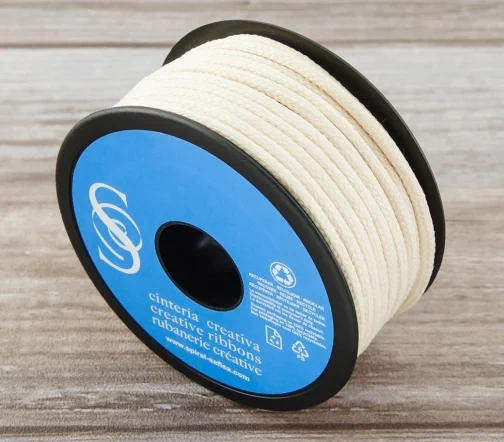 Шнур плетеный SAFISA, 4 мм, цвет кремовый, 25281-4-56