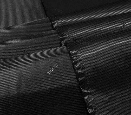 Подкладочная ткань жаккард HUGO, цвет черный, 1092206-2