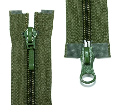 Молния YKK спираль разъёмная, 2 замка, 50см, 5мм, цвет 566, папоротник