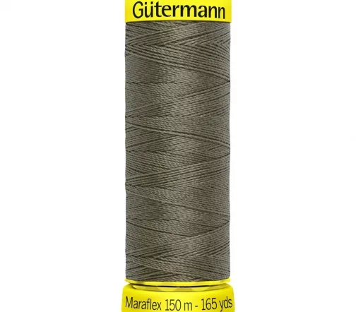 Нить Maraflex для трикотажа, 150м, 100% п/э, цвет 676 светлый хаки, Gutermann 777000