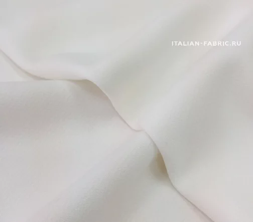 Креп однотонный костюмный, цвет белый, 01878-2
