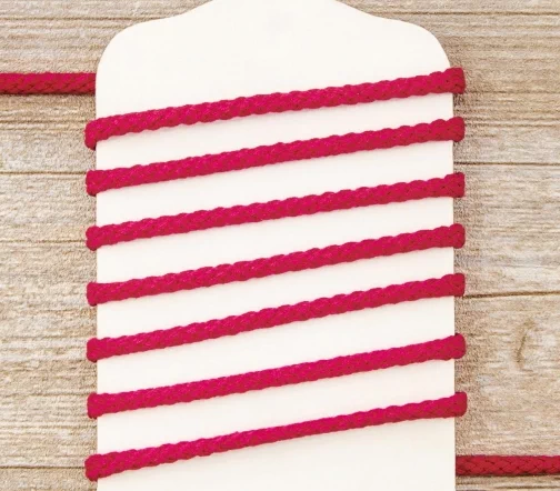 Шнур хлопковый PEGA, цвет малиновый, 5 мм