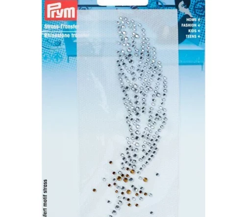 926662 Термостразы "Перо" 4х13 см, серебро/золото цв., Prym