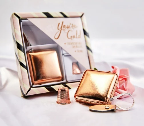 N4376.2 Подарочный набор "Yuo're Gold", цвет розовое золото, Hemline