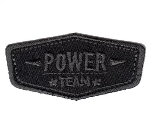 Термоаппликация Marbet "Power Team", черный, 5,4 х 2,5 см, арт. 565180.004