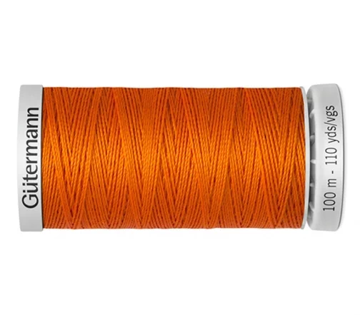Нить Extra Strong суперкрепкая, 100м, 100% п/э, цвет 351 оранжевый, Gutermann 724033