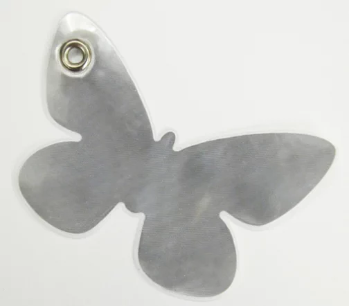 486049 Световозвращатель "Бабочка" 7х4,5 см, цвет белый